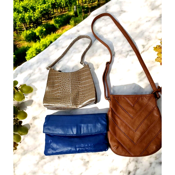 Lot of 3 Purses Liz Claiborne Charlotte Russe Crossbody Handbag & Clutch - Picture 1 of 16